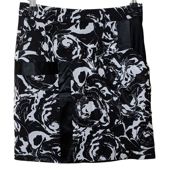 NWOT Leifsdottir Anthropologie women's ruffled floral skirt silk blend size 0 - Picture 2 of 7